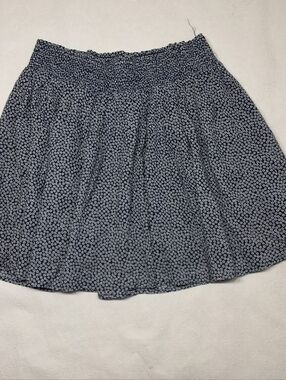 Old Navy Blue Floral Mini Skirt Size L